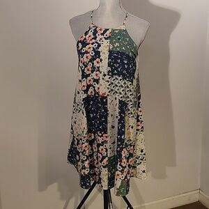 Fleur Bleve Womens Floral Sleeveless Dress Size 2